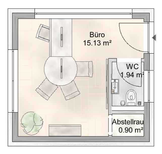 Grundriss Variante 1